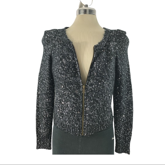 Peace Dove Elegant Black and Metallic  Long Sleeves Top Size SP. - Picture 4 of 6